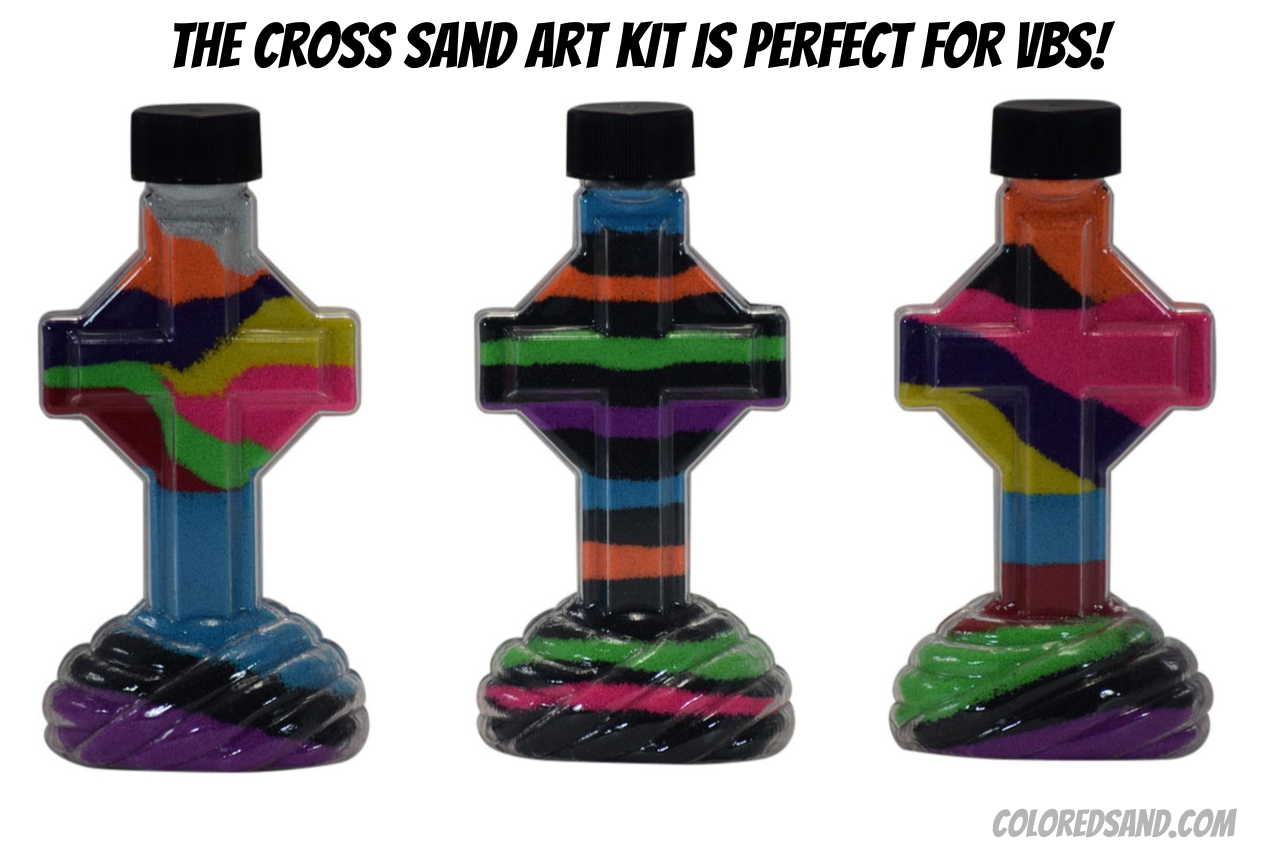 VBS cross sand art kit